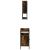 Set mobilier de baie, 2 piese, stejar fumuriu, lemn prelucrat GartenMobel Dekor
