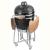 Gratar gradina, grill rotund, ceramic, cu roti, capac, rafturi, 130x73x122 cm, Kamado Egg 21 GartenVIP DiyLine