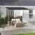 Pavilion pentru gradina/terasa, cu roti, cadru metalic, pliabil, negru, 3.02x3.02x2.5 m GartenVIP DiyLine
