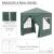 Pavilion pentru camping, cadru metalic, 4 pereti, pliabil, verde, 2x2x2.4 m GartenVIP DiyLine