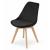 Set 4 scaune bucatarie/living, Artool, Nori, catifea, lemn, negru, 48.5x54x84 cm GartenVIP DiyLine