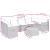 Set mobilier de grădină cu perne, 8 piese, negru, poliratan GartenMobel Dekor