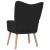Scaun de relaxare, negru, material textil GartenMobel Dekor
