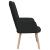 Scaun de relaxare, negru, material textil GartenMobel Dekor