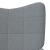 Scaun de relaxare cu taburet, gri deschis, textil GartenMobel Dekor