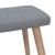 Scaun de relaxare cu taburet, gri deschis, textil GartenMobel Dekor