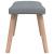 Scaun de relaxare cu taburet, gri deschis, textil GartenMobel Dekor