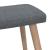 Scaun de relaxare cu taburet, gri închis, textil GartenMobel Dekor