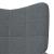 Scaun de relaxare cu taburet, gri închis, textil GartenMobel Dekor