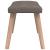 Scaun de relaxare cu taburet,taupe, textil GartenMobel Dekor