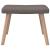 Scaun de relaxare cu taburet,taupe, textil GartenMobel Dekor