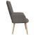 Scaun de relaxare cu taburet,taupe, textil GartenMobel Dekor