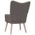 Scaun de relaxare cu taburet,taupe, textil GartenMobel Dekor