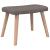 Scaun de relaxare cu taburet,taupe, textil GartenMobel Dekor