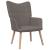 Scaun de relaxare cu taburet,taupe, textil GartenMobel Dekor