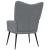 Scaun de relaxare, gri deschis, material textil GartenMobel Dekor