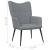 Scaun de relaxare, gri deschis, material textil GartenMobel Dekor