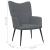 Scaun de relaxare, gri închis, material textil GartenMobel Dekor