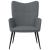 Scaun de relaxare, gri închis, material textil GartenMobel Dekor