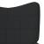 Scaun de relaxare, negru, material textil GartenMobel Dekor