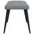 Scaun de relaxare cu taburet, gri deschis,textil GartenMobel Dekor