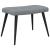 Scaun de relaxare cu taburet, gri deschis,textil GartenMobel Dekor