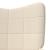 Scaun de relaxare cu taburet, crem, textil GartenMobel Dekor