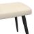 Scaun de relaxare cu taburet, crem, textil GartenMobel Dekor