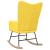Scaun balansoar, galben muștar, material textil GartenMobel Dekor