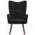 Scaun de relaxare, negru, catifea GartenMobel Dekor