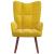 Scaun de relaxare, galben muștar, catifea GartenMobel Dekor