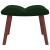 Scaun de relaxare cu taburet, verde închis, catifea GartenMobel Dekor