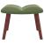 Scaun de relaxare cu taburet, verde deschis, catifea GartenMobel Dekor