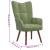 Scaun de relaxare cu taburet, verde deschis, catifea GartenMobel Dekor