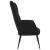 Scaun de relaxare, negru, catifea GartenMobel Dekor