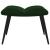 Scaun de relaxare cu taburet, verde închis, catifea GartenMobel Dekor