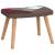Scaun de relaxare cu taburet, textil, petice GartenMobel Dekor