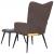 Scaun de relaxare cu taburet, textil, petice GartenMobel Dekor