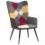 Scaun de relaxare cu taburet, textil, petice GartenMobel Dekor