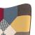 Scaun de relaxare cu taburet, textil, petice GartenMobel Dekor