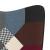 Scaun de relaxare cu taburet, textil, petice GartenMobel Dekor