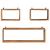 Set rafturi de perete cub, 3 piese, lemn masiv acacia GartenMobel Dekor