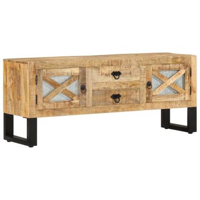Comodă TV, 110x30x45, lemn de mango nefinisat GartenMobel Dekor