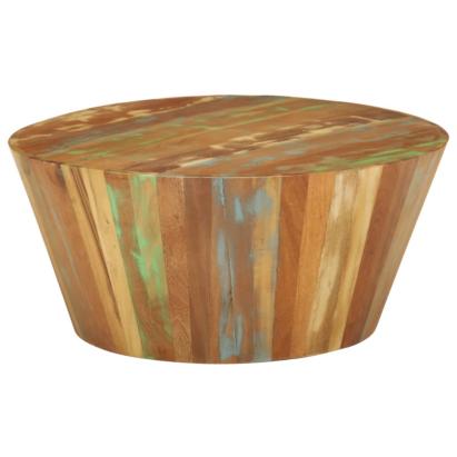 Măsuță de cafea, Ø65x31 cm, lemn masiv reciclat GartenMobel Dekor