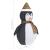 Figurină pinguin decorativă Crăciun, LED, 120 cm, țesătură lux GartenMobel Dekor