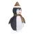 Figurină pinguin decorativă Crăciun, LED, 120 cm, țesătură lux GartenMobel Dekor