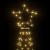 Pom de Crăciun cu stâlp de metal, 500 LED-uri, alb cald, 3 m GartenMobel Dekor