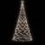 Pom de Crăciun cu stâlp de metal, 500 LED-uri, alb rece, 3 m GartenMobel Dekor