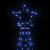Pom de Crăciun cu stâlp de metal, 500 LED-uri, albastru, 3 m GartenMobel Dekor