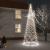 Pom de Crăciun cu stâlp de metal, 1400 LED-uri, alb rece, 5 m GartenMobel Dekor